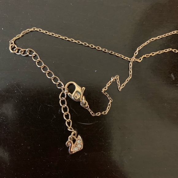 Swarovski Sparkling Dance Heart Rose Gold Necklace - Picture 5 of 8